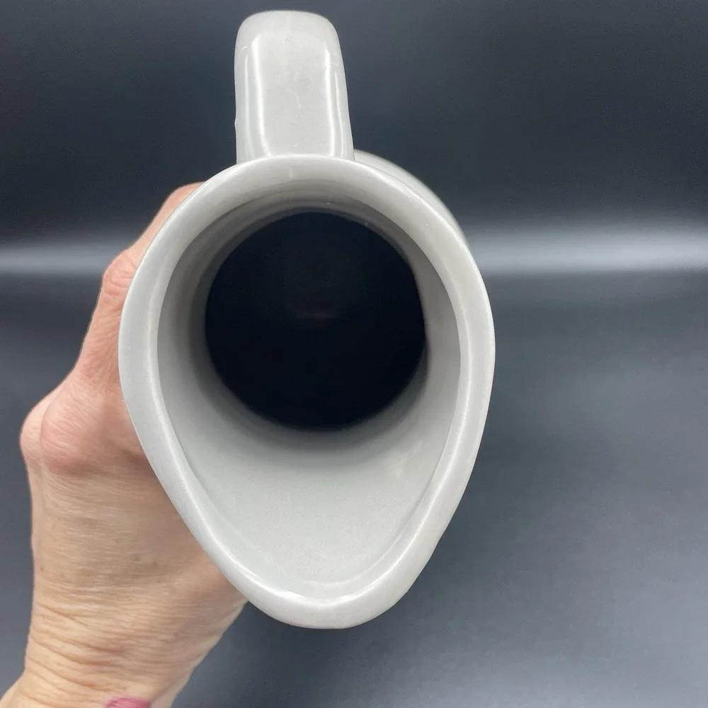 Ceramic Pitcher Vase Decorative Piece 10.75